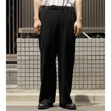 INTERIM SILK NOIL WIDE DRESS EASY PANTS IT26A113画像