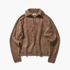 ATON ROYAL CASHMERE FUR SKIPPER POLO KRAGLW0305画像