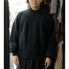 NONNOTTE Low Count Wool Yak Knit Draping Extra Over C/N Pullover N-26A-001画像