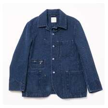Soundman Coverall Jacket - Birmingham - Indigo Dyed SASHIKO 3740-655C画像
