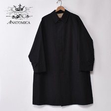 ANATOMICA SINGLE RAGLAN COAT GABARDINE BLACK画像