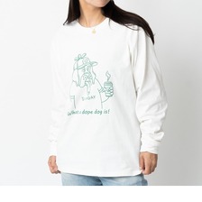 gym master 7.4oz what a dope dog is!ロンTEE G821713画像