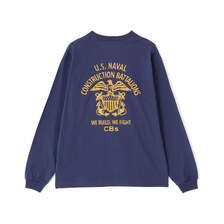 AVIREX U.S. NAVY SEABEES L/S T-SHIRT 7836230030画像