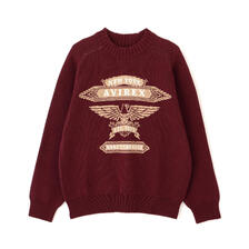 AVIREX FREEDOM SLEEVE COTTON KNIT &rdquo;EAGLES&rdquo; 7836240003画像