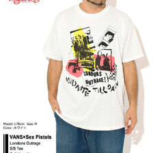 VANS &times; Sex Pistols Londons Outrage S/S Tee VN00134TWHT画像