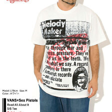 VANS &times; Sex Pistols Read All About It S/S Tee VN00134PWHT画像