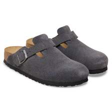 BIRKENSTOCK BOSTON BS(REGULAR FIT) CHARCOAL 1031676画像