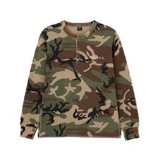 AVIREX HONEYCOMB HENRY WAFFLE L/S T-SHIRT 7836230050画像