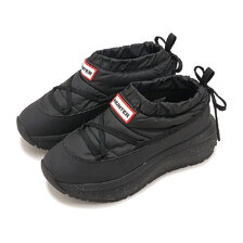 HUNTER HUNTER GRIP PUFF DETAC LACE SLIPON TRAINER UFF7122WWU-BLK画像