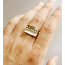 INTERIM TAXCO SILVER FLAT DIMPLE RING IT26A269画像