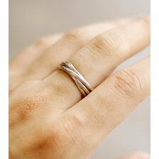 INTERIM TAXCO SILVER FIVE LINK RING IT26A281画像