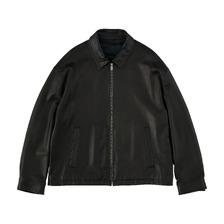 PORTER CLASSIC LEATHER ZIP UP JACKET W / LOVE & PEACE SILVER (ENTREFINO) BFA-P-017-3591画像