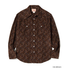 SUGAR CANE Lot No. SC29786 / PRINTED CORDUROY WESTERN SHIRT画像