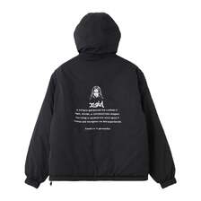 X-girl FACE EMBROIDERED PATCH REVERSIBLE JACKET 105263021003画像