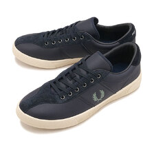 FRED PERRY TENNIS SHOE LEATHER / SUEDE NAVY B3418-608画像