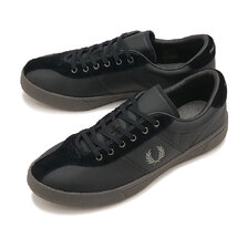 FRED PERRY TENNIS SHOE LEATHER / SUEDE BLACK B3418-102画像