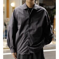 NONNOTTE Clear Heavy Broadcloth Draping Shirt 001 N-26A-010画像