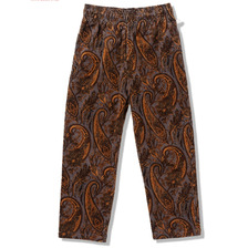 COOKMAN Chef Pants Semiwide Corduroy Paisley Brown 231-63825画像