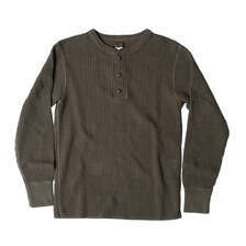 UES ビッグワッフル ヘンリーネックTシャツ 66BW画像
