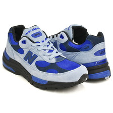 new balance U992AR Made in USA LIGHT ARCTIC GREY / BLACK / BLUE GEMSTONE画像