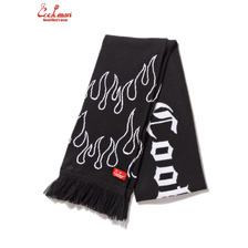 COOKMAN Knitted Scarf Flame Black Black 233-63253画像