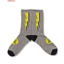 COOKMAN Rib Crew Socks Lightning Gray 233-63974画像