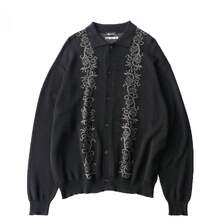 Subciety Knit polo cardigan 155-52304画像
