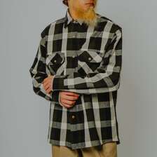 BIG MIKE Heavy Flannel L/S Shirt|OFF&times;OLV&times;BLK 102635105画像