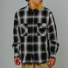 BIG MIKE Heavy Flannel L/S Shirt|BLK&times;CHARCOAL&times;OFF 102635106画像