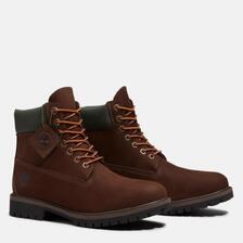 Timberland 6IN PREMIUM LACE UP WATERPROOF BOOTS DARK BROWN A5RNWAMJ画像