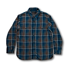 FULLCOUNT 4106 Original Cotton Check Flannel Work Shirt画像
