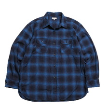 BURGUS PLUS Relax Indigo Ombre Shirt BP26507画像