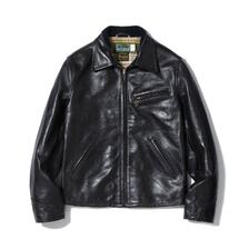 SUGAR CANE Lot No. SC80684 / BLACK HORSE HIDE 1940's &ldquo;ROUGH-IN&rdquo; SPORT JACKET WWII MODEL画像