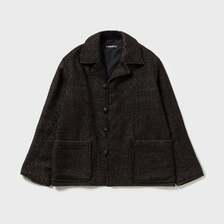AUBERGE Black Alpaca Ortega Cross Short Jacket "TUCSON" AU26A10-B画像