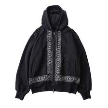 Subciety Embroidery bandanna hoodie 153-31208画像