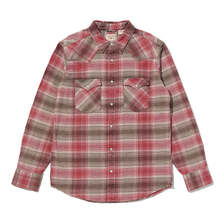 Levi's BARSTOW WESTERN STANDARD SHIRT WOODROW PLAID EARTH RED 85744-0131/857440131画像