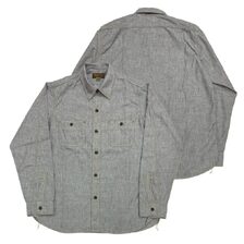 FREEWHEELERS &ldquo;Neal&rdquo; SHIRT Vintage Style Grained Chambray 2613102画像