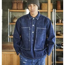 orslow 30'S DENIM PULLOVER SHIRT JACKET 01-8141-81画像