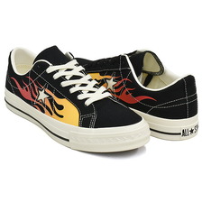 CONVERSE ONE STAR AGED CANVAS IGNT BLACK / RED FLAME 33703370画像