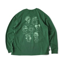 gym master 10oz ピグメントスウェット in my heart ロンTEE G833773画像