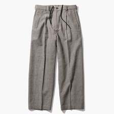 ATON LINEN WOOL TWEED | LOOSE FIT PANTS PRAGLW0304画像