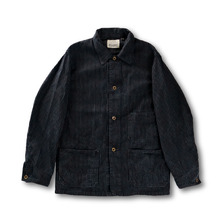 FULLCOUNT 2015-15 Hickoly Stripe Sumi Black Chore Jacket画像