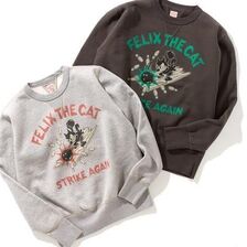 TOYS McCOY HEAVYWEIGHT SWEAT SHIRT FELIX THE CAT "STRIKE AGAIN" TMC2643画像