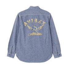 AVIREX CHAMBRAY SHIRT 7836220019画像