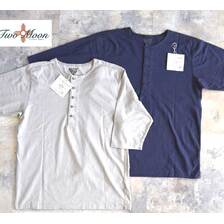 Two Moon no.20277 Half sleeve henley neck tee画像
