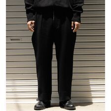 INTERIM SUPERIOR WOOL CASHMERE DOUBLE FACE DRAP DEADSTOCK FABRIC "BOURGERON" FRENCH WORK TROUSER IT26A101画像