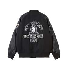 X-girl FACE PATCH STADIUM JACKET 105264021007画像