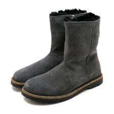 BIRKENSTOCK Uppsala Zip Shearling NARROW CHARCOAL 1032728画像