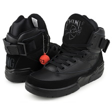 EWING 33 HI OG BLACK/BLACK/LEATHER PEWF001-BBL画像
