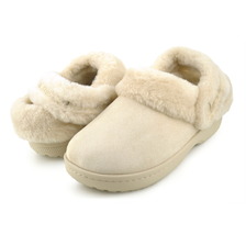 crocs CL UNFURGTBLE VEGAN SUEDE CLOG SAND STONE 212106-0LH画像